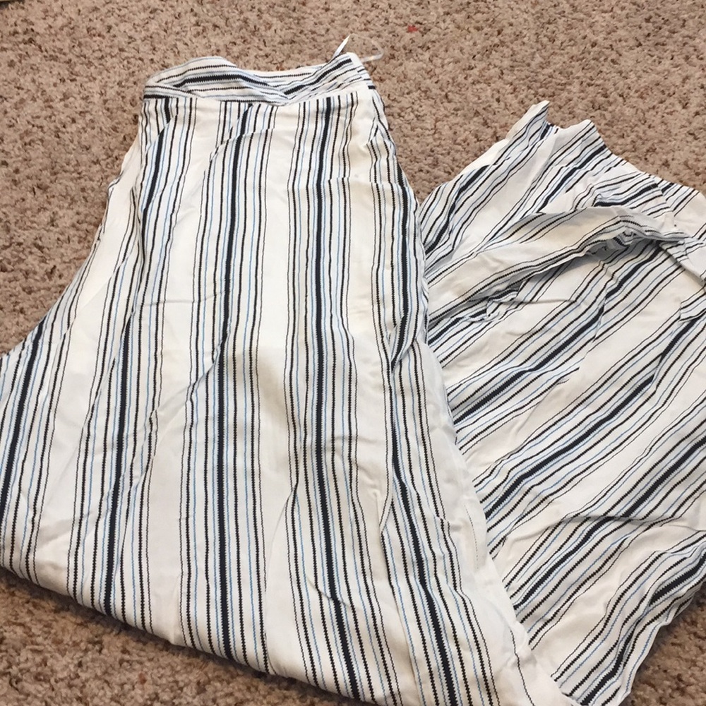 Fashion nova stripe set pant and top new
